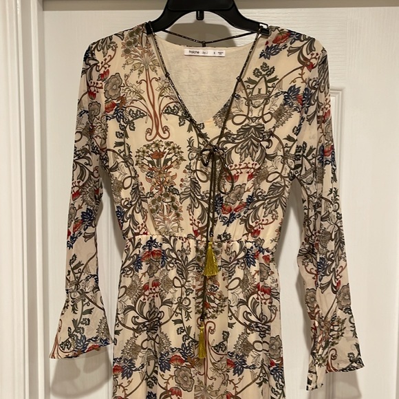 Fraiche by J for Nordstrom Bell Sleeve Floral Dress Small - Picture 5 of 11